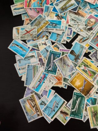 Lote + 400 Sellos Aviones