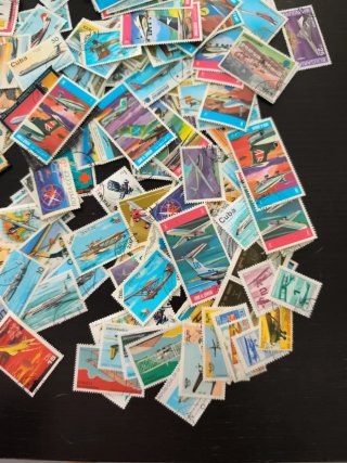 Lote + 400 Sellos Aviones