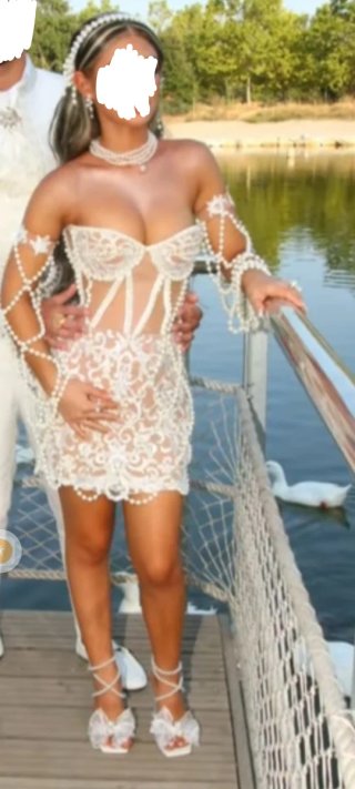 Vestido de encajeYperlas Solo ese uso mandado acer