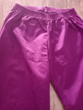 Pantalón trabajo XL berenjena