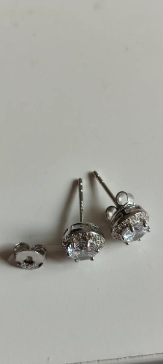 Pendientes tipo pandora Plata 925 forma Rosa