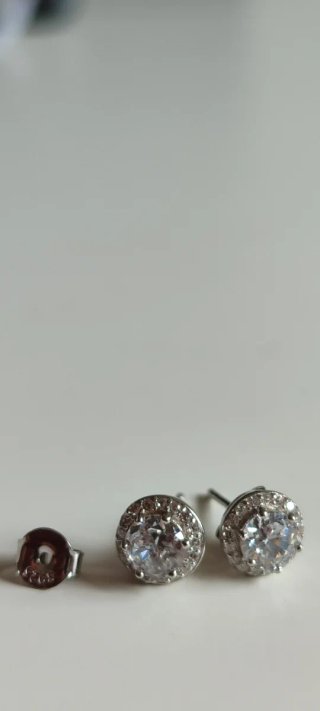 Pendientes tipo pandora Plata 925 forma Rosa