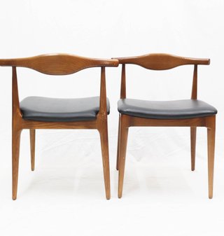 Pareja Sillas Diseño Escandinavo Vintage Madera