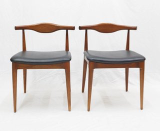 Pareja Sillas Diseño Escandinavo Vintage Madera