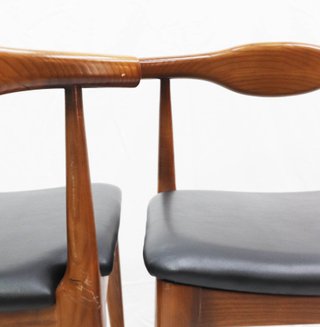 Pareja Sillas Diseño Escandinavo Vintage Madera