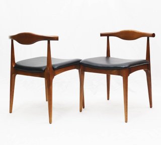 Pareja Sillas Diseño Escandinavo Vintage Madera