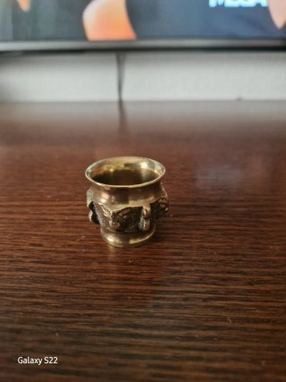 Juego de 6 objetos de bronce