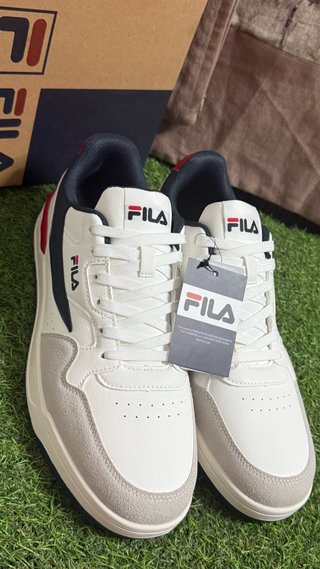 Zapatillas Fila Hombre Mujer Unisex Blancas Azul