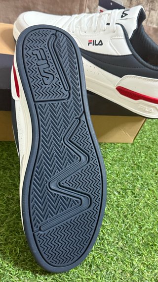 Zapatillas Fila Hombre Mujer Unisex Blancas Azul