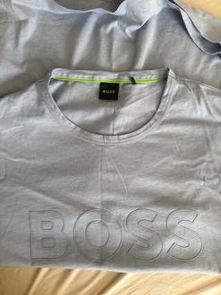 Camiseta BOSS azul hombre