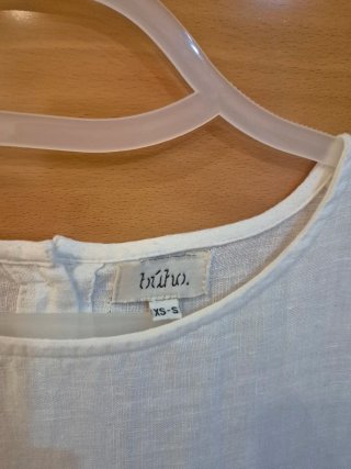 Vestido corto Búho lino algodón T. XS-S