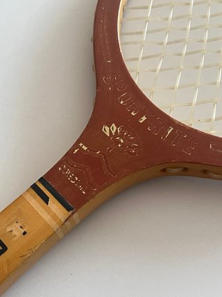 Raqueta de tenis vintage de madera Spalding