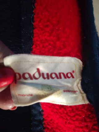 Manta Paduana Cama 90cm Azul/Rojo