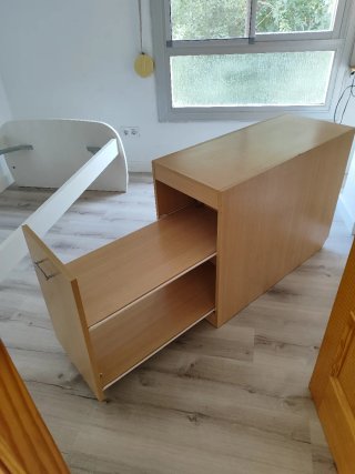 Mueble auxiliar escritorio madera