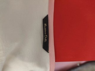 Blusa Massimo Dutti Beige y Rosa