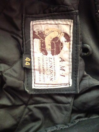 Chaqueta de cuero Biker Negra y Blanca