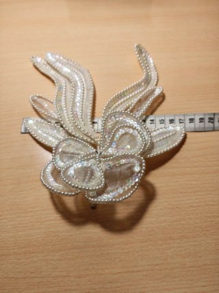 Tocado Novia/Eventos Vintage Perlas y Lentejuelas