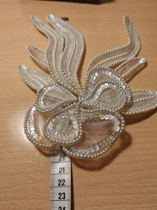 Tocado Novia/Eventos Vintage Perlas y Lentejuelas