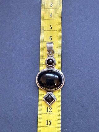 Colgante Plata y Ónix Negro