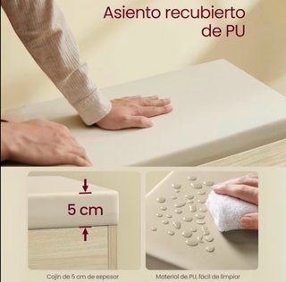 Banco zapatero con asiento