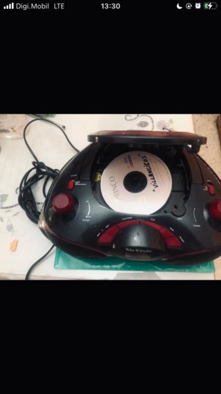 Radio Cassette Mx Onda Negro/Rojo