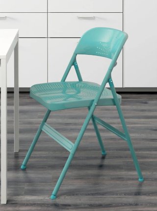 4 Sillas Plegables IKEA FRODE Turquesa