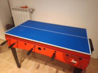 Mesa Multijuego 3x1: Futbolín, Billar y Ping Pong