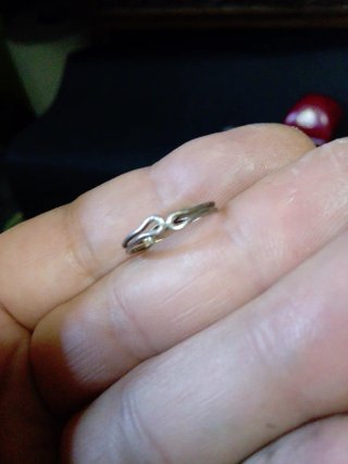 2 Anillos Plata Nudo y Pelo Elefante