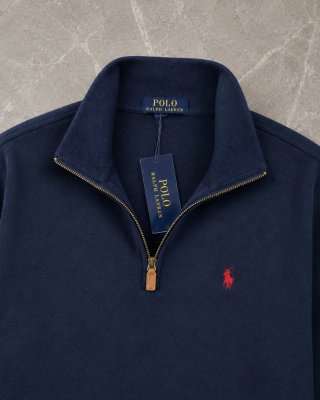 Jersey Polo Ralph Lauren Media Cremallera Azul
