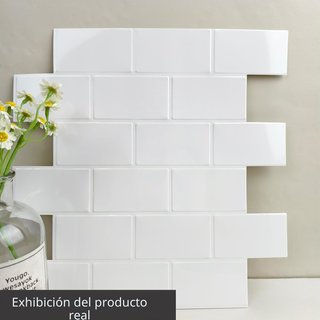 Lote 20 Azulejos Adhesivos 3D WoStick Blanco