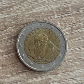 Moneda 2€ Galileo Galilei 1564-2014