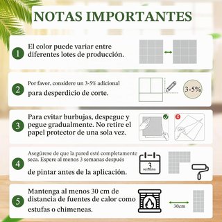 Lote 20 Azulejos Adhesivos 3D WoStick Blanco