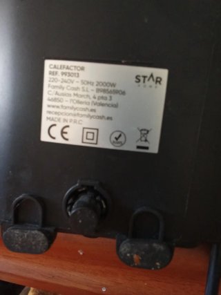 Calefactor Star Home Frío/Caliente 2000W