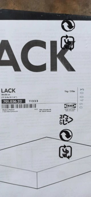Estantes IKEA LACK Negro