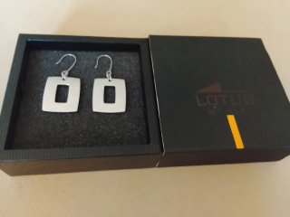 Pendientes Lotus Acero Nuevos