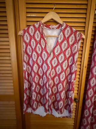 Conjunto seda fría blusa y pantalón