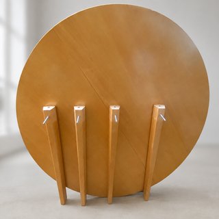 Mesa redonda madera Ø 117 cm