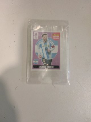 Cromo Messi Extra Sticker Mundial 2026