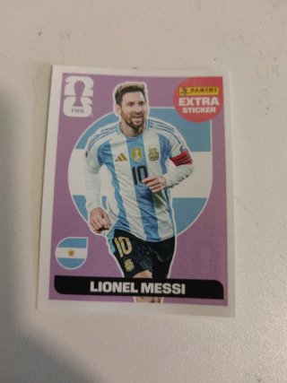 Cromo Messi Extra Sticker Mundial 2026