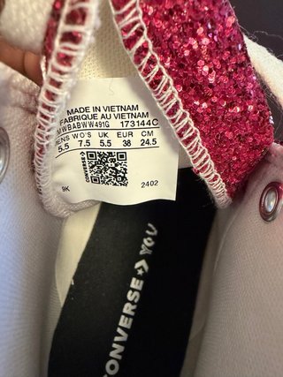 Converse Talla 38 Rosa Brillante