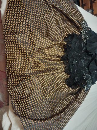 Traje de baturra de falda ,delantal con lentejuela