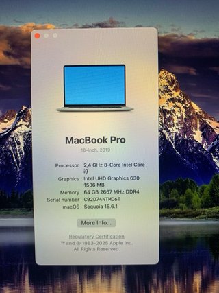 MacBook Pro 16” (2019)