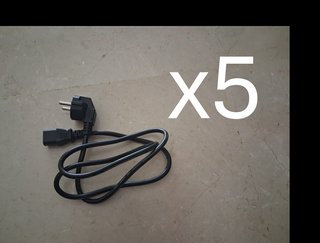 5 Cables de Alimentación PC Schuko
