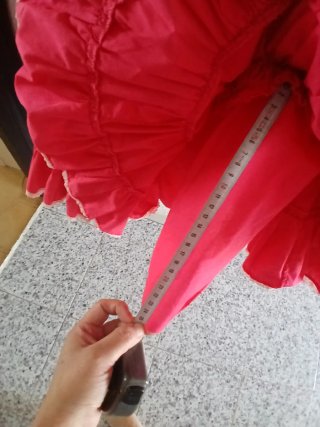 Traje de flamneca fucsia.