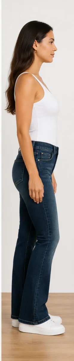 Vaqueros mujer flare azul. L.