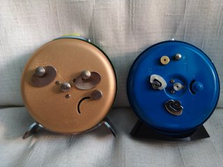 2 Despertadores Antiguos Micro y Gong