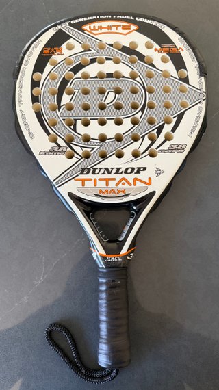 Pala Padel Dunlop Titan Max White + Funda