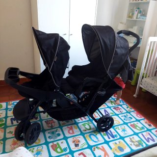 Carrito Gemelar Graco Stadium Negro