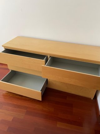 Calaixera de fusta IKEA MALM de 6 calaixos