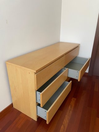 Calaixera de fusta IKEA MALM de 6 calaixos